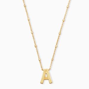 Kendra Scott Gold “A” Initial Necklace